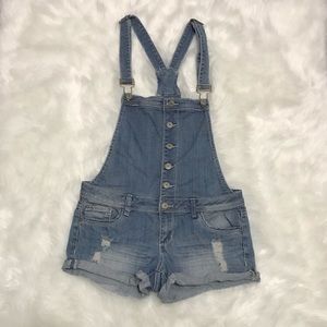 Denim Overall Short